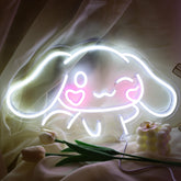 SHINEMYWAY Cinnamoroll neon sign USB powered adds vibrant color to kids' rooms.