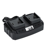 SHINTYOOL 21V dual-port charger front view with dual charging indicators