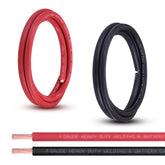 Shirbly 4-gauge red battery cable, 5ft, high-current connections for DC power