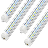 ShopLED 4ft LED light with V-shape beam for uniform shop illumination.