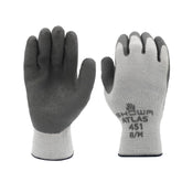 SHOWA Atlas 451 natural rubber palm glove for durable grip in wet and dry work