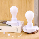 Shuwea battery-operated closet light bulb with pull-chain for bright, efficient illumination.