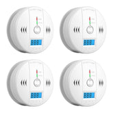 Shyeeh carbon monoxide detector front view with LCD readout for quick awareness