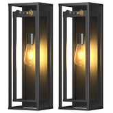 SIAFAVOI 20-inch outdoor dusk-to-dawn sconce lighting a wide porch.