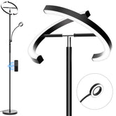 SIBRILLE LED floor lamp main light offers adjustable brightness for living spaces