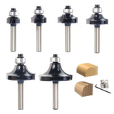 SICWOOD roundover bits with 1/16 inch radius for precise edge rounding.