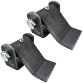 Sidco Supply dump trailer hinge close-up shows rugged weld-on design for tough applications.