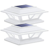 SIEDiNLAR solar post light with two modes for warm or cool ambience, ideal for porch lighting