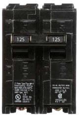 Siemens Q2125 125-Amp 2-Pole circuit breaker front view for reliable panel protection.