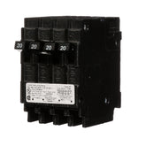 Siemens Q22020CT triplex breaker front view highlighting space saving design
