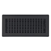 Sierra Grates Precision Flow 4x12 front view with textured black finish for modern floors.
