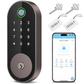 Sifely fingerprint-deadbolt on a front door offers quick, secure access