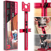 Sigerio 4-in-1 router jig base plate guides precise circle cuts in wood