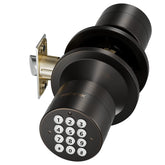 Signstek keyless entry door lock front view in oil rubbed bronze for stylish security