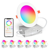 SikSog smart downlight front view for unobtrusive ceiling lighting.
