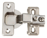 Silverline face-frame concealed hinge 105deg front view for precise cabinet door alignment.