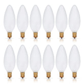 Simba Lighting torpedo candle bulb frosted for chandeliers with warm glow