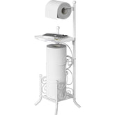 Simple Houseware tissue roll stand marbled white features sturdy design