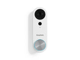 SimpliSafe wired doorbell 1080p front view for clear daytime and nighttime visibility