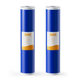 SimPure 20in GAC filter inside view highlights expanded surface area for effective adsorption.