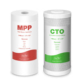 SimPure 5-micron sediment filter cartridge assembly improves home water clarity.