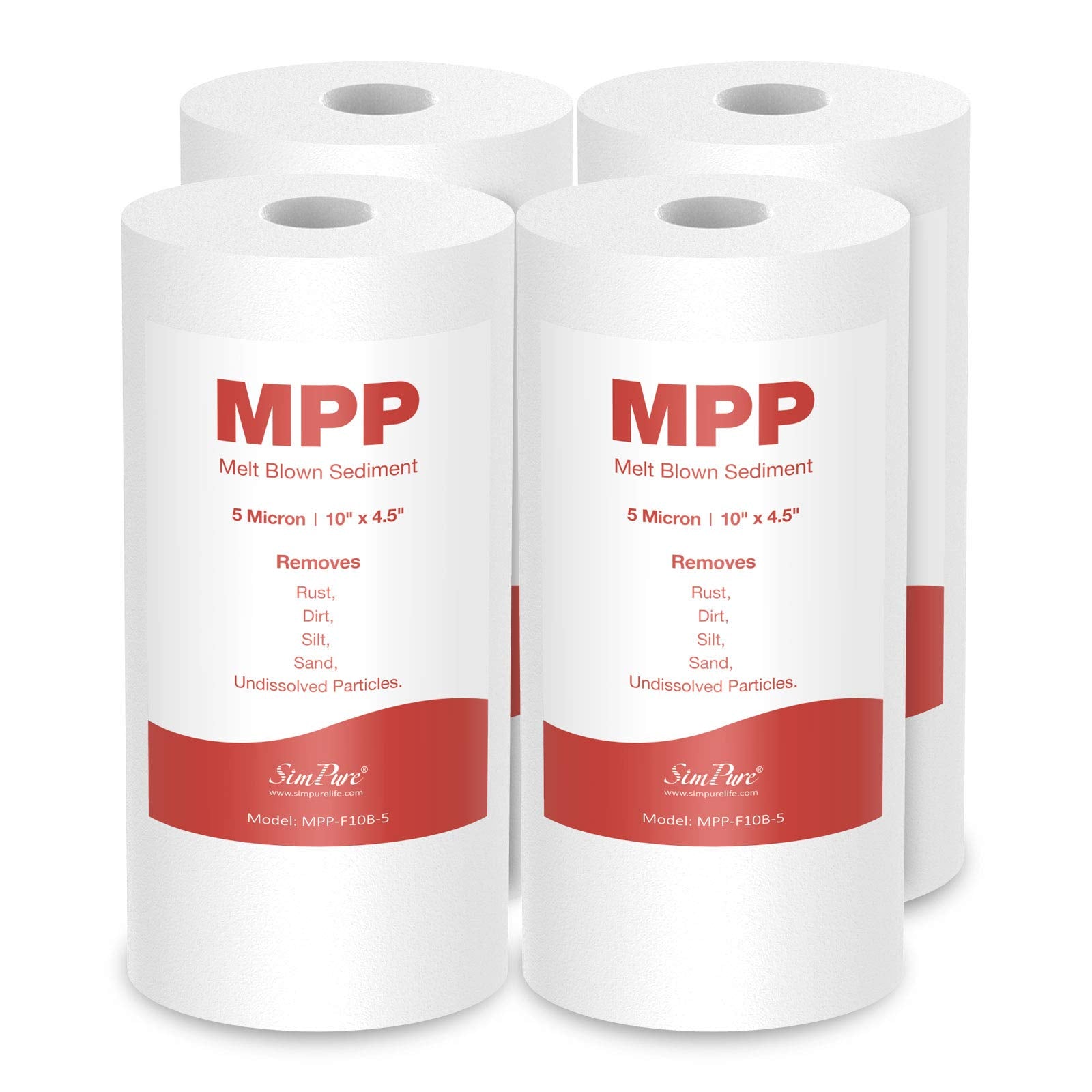 SimPure Sediment Filter 5 Micron 10x4.5 Inch – Whole House Replacement ...