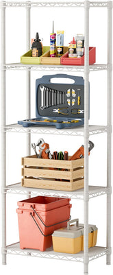 SINGAYE 5-small-wire-shelves for compact kitchen pantry organization.