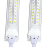 Singteam 8ft LED shop light fixture ready for garage installation and bright coverage.