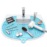 Sink Topper bathroom sink cover provides extra counter space and surface protection.