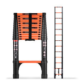 SINMEIRUN 16.5ft telescoping ladder extended for tall reach and versatility.