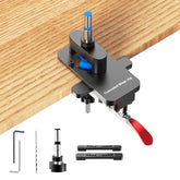 Sinpiode Concealed Hinge Jig with Quick Clamp stabilizes cabinet doors for precise alignment