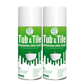 Six Foxes tub-tile spray white front view can for durable bathroom refinishing