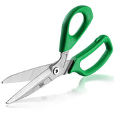 SK 10-inch heavy-duty scissors blade close-up highlighting CR-V steel.