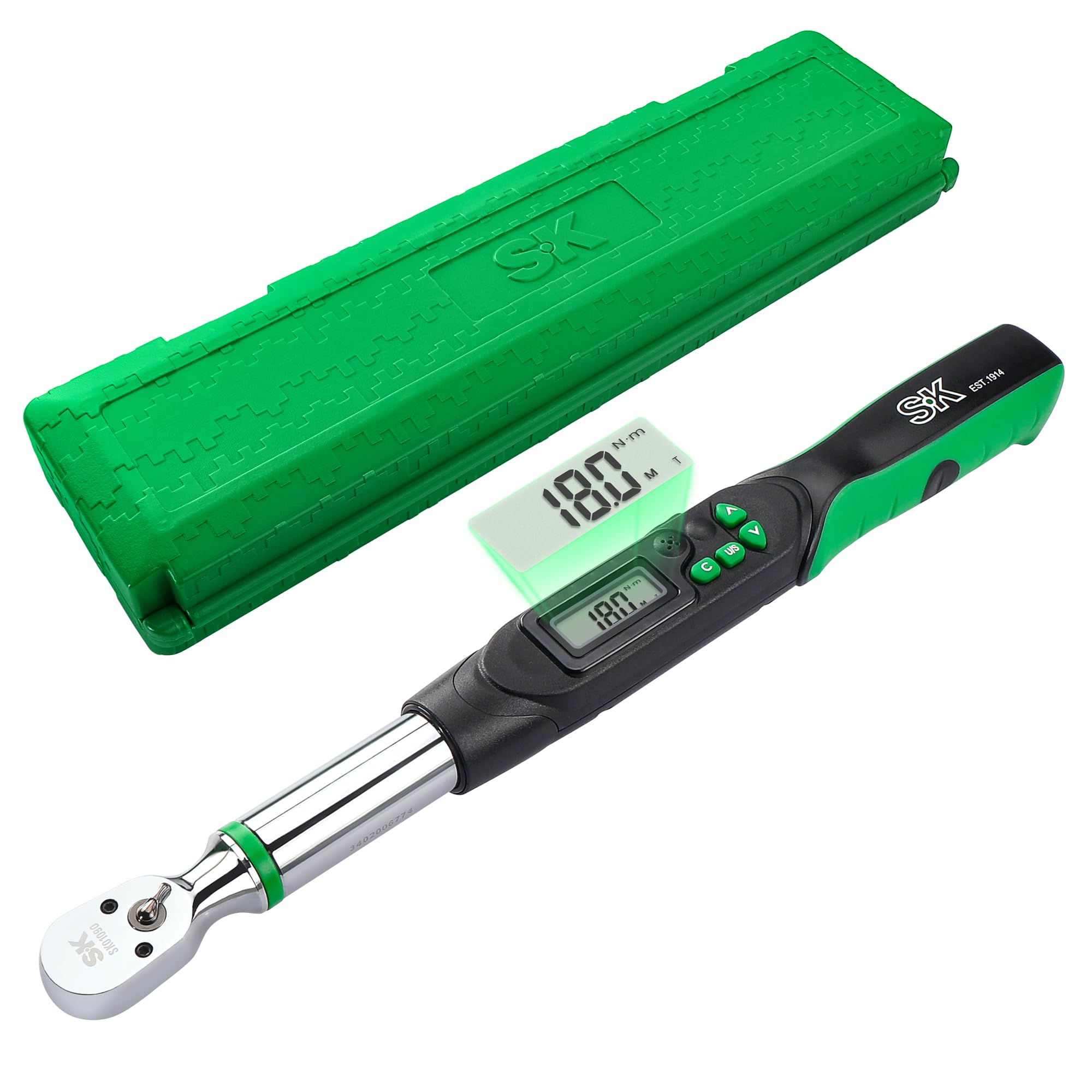 SK 3/8 Drive Digital Torque Wrench – 6.8–135 | HandySkook