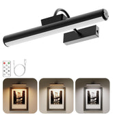 Skairipa picture light on artwork with even illumination highlighting details