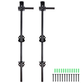 Skelang cane bolt 18-inch assembled secures wooden gates against wind