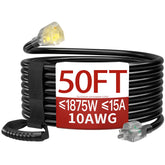 Skrizcable 50 ft extension cord for lawn use with ample reach