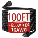 Skrizcable outdoor extension cord 100 ft coiled for quick outdoor power access