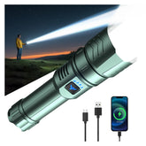 SKYFIRE LED flashlight with high-lumen beam for long-range outdoor visibility