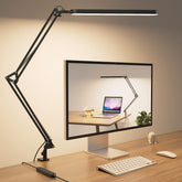 SKYLEO desk lamp with soft glow for comfortable late-night reading.