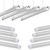 Skymoatled 8Pack 4ft LED Shop Light for bright, energy-efficient garage lighting.