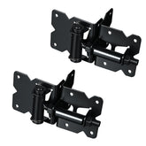 SKYSEN self closing gate hinge in black finish for reliable fence closure.