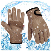 SLARMOR men's winter leather work gloves with cowhide outer for rugged outdoor tasks.