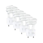 SLEEKLIGHTING 13W GU24 pack front view highlighting energy-efficient CFL bulbs for home use.