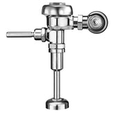 Sloan Regal 186 exposed flushometer front view shows durable chrome finish for busy restrooms