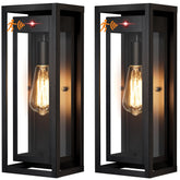 Slypadan 15-inch motion-sensor wall sconce 2-pack lights entrances automatically