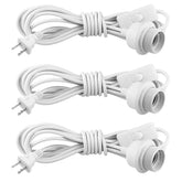 SLYYMY 3-pack plug-in hanging light kit white assembly for quick decorative lighting