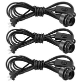 SLYYMY 3Pack plug-in hanging lights with 12ft cord for flexible room illumination