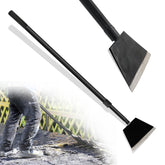Smarkey floor scraper with 88-inch handle for extended reach and leverage.