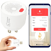 Smarter Living gas detector front view with LED status light for quick safety monitoring